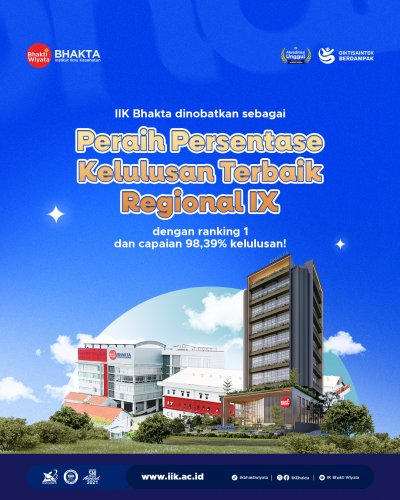 IIK Bhakta Raih Predikat Kelulusan Terbaik Ujian Kompetensi Ners Regional IX dengan Capaian 98,39%