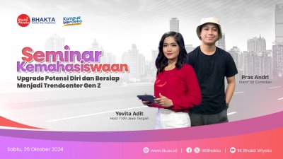 Seminar Kemahasiswaan dengan tema �Upgrade Potensi Diri dan Bersiap menjadi Trendcenter Gen Z��
