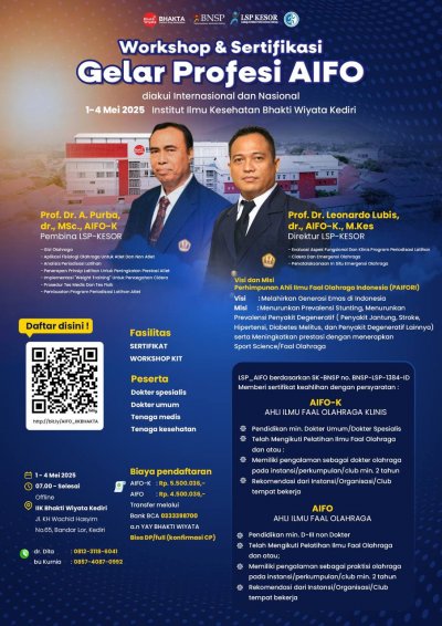 �WORKSHOP DAN SERTIFIKASI UNTUK MEMPEROLEH GELAR AIFO��